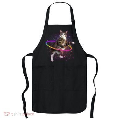 Hula Hoop Galaxy Cat Apron
