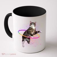 Hula Hoop Galaxy Cat Coffee Mug thumb 0