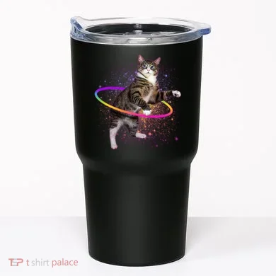 Hula Hoop Galaxy Cat Tumbler