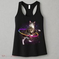 Hula Hoop Galaxy Cat Women's Tank Top thumb 3