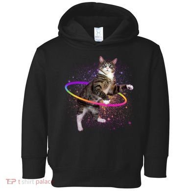 Hula Hoop Galaxy Cat Toddler Hoodie