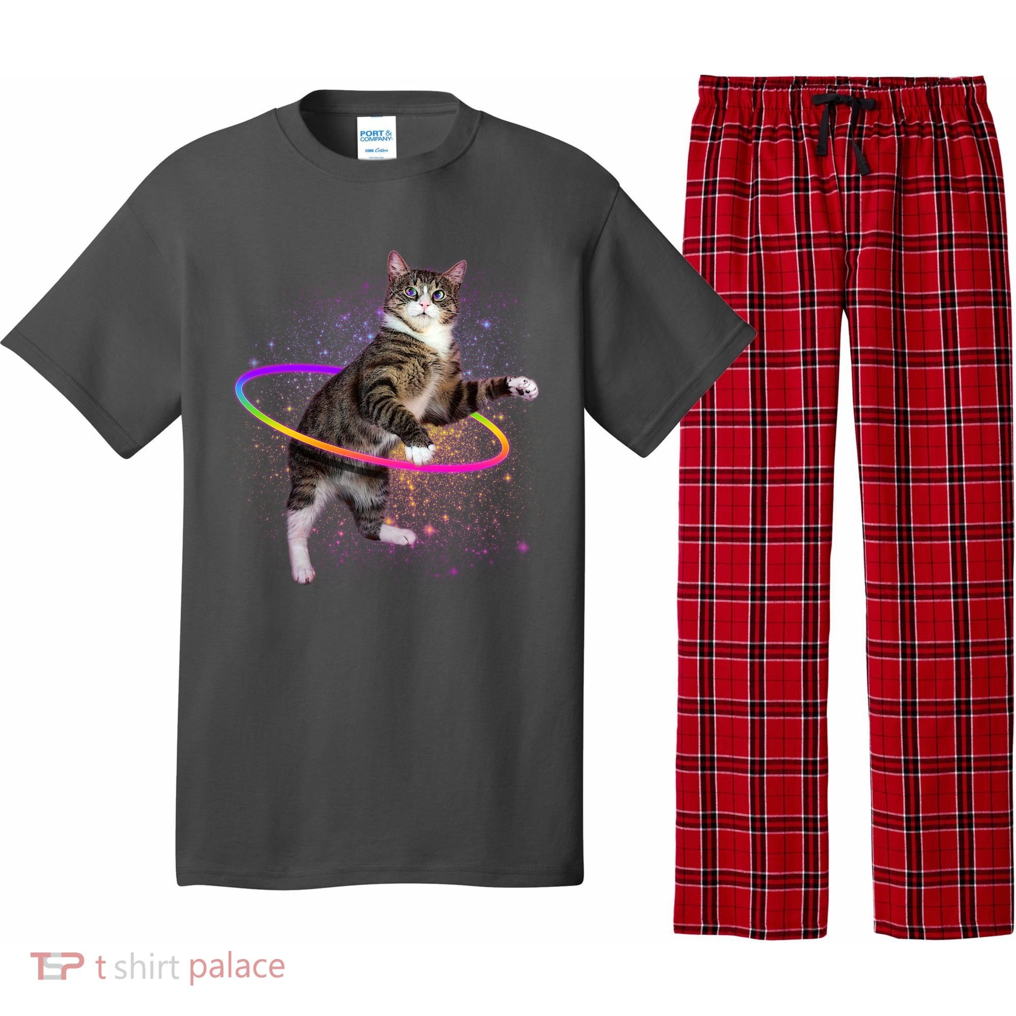 Hula Hoop Galaxy Cat Pajama Set