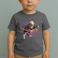 Hula Hoop Galaxy Cat Toddler T-Shirt thumb 2