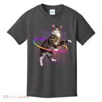 Hula Hoop Galaxy Cat Kids T-Shirt thumb 0