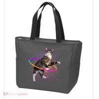 Hula Hoop Galaxy Cat Tote Bag thumb 3