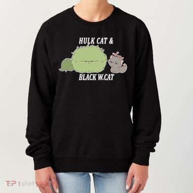 Hulk Cat Black W. Cat Women's Sweatshirt