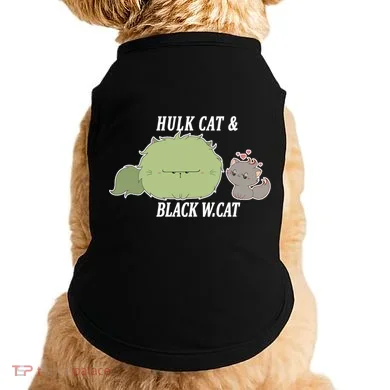 Hulk Cat Black W. Cat Doggie Tank