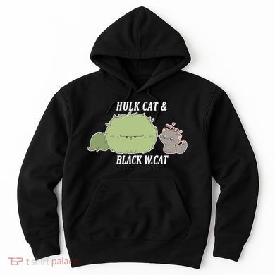 Hulk Cat Black W. Cat Hoodie