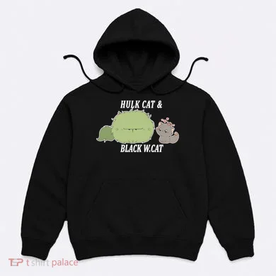 Hulk Cat Black W. Cat Hoodie