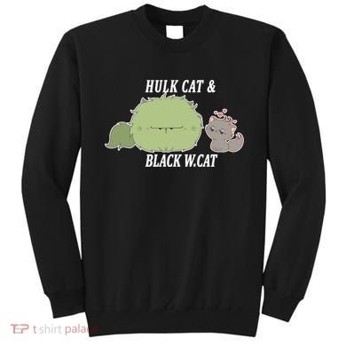 Hulk Cat Black W. Cat Sweatshirt