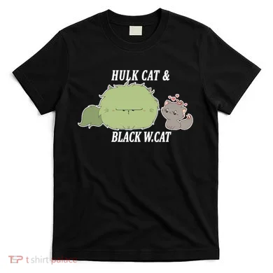 Hulk Cat Black W. Cat T-Shirt