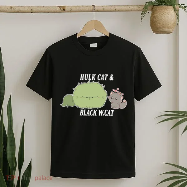 Hulk Cat Black W. Cat T-Shirt