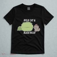 Hulk Cat Black W. Cat T-Shirt thumb 5