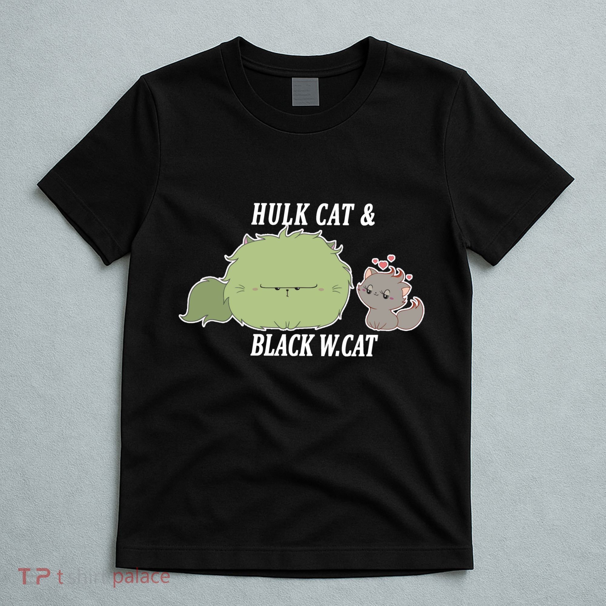 Hulk Cat Black W. Cat T-Shirt