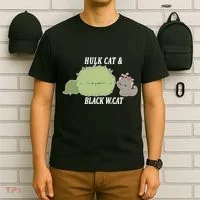 Hulk Cat Black W. Cat T-Shirt thumb 6