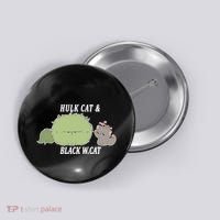 Hulk Cat Black W. Cat Button thumb 0