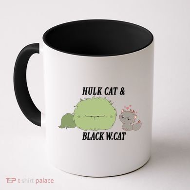 Hulk Cat Black W. Cat Coffee Mug