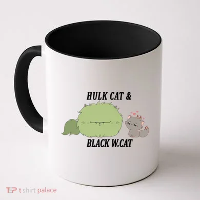 Hulk Cat Black W. Cat Coffee Mug