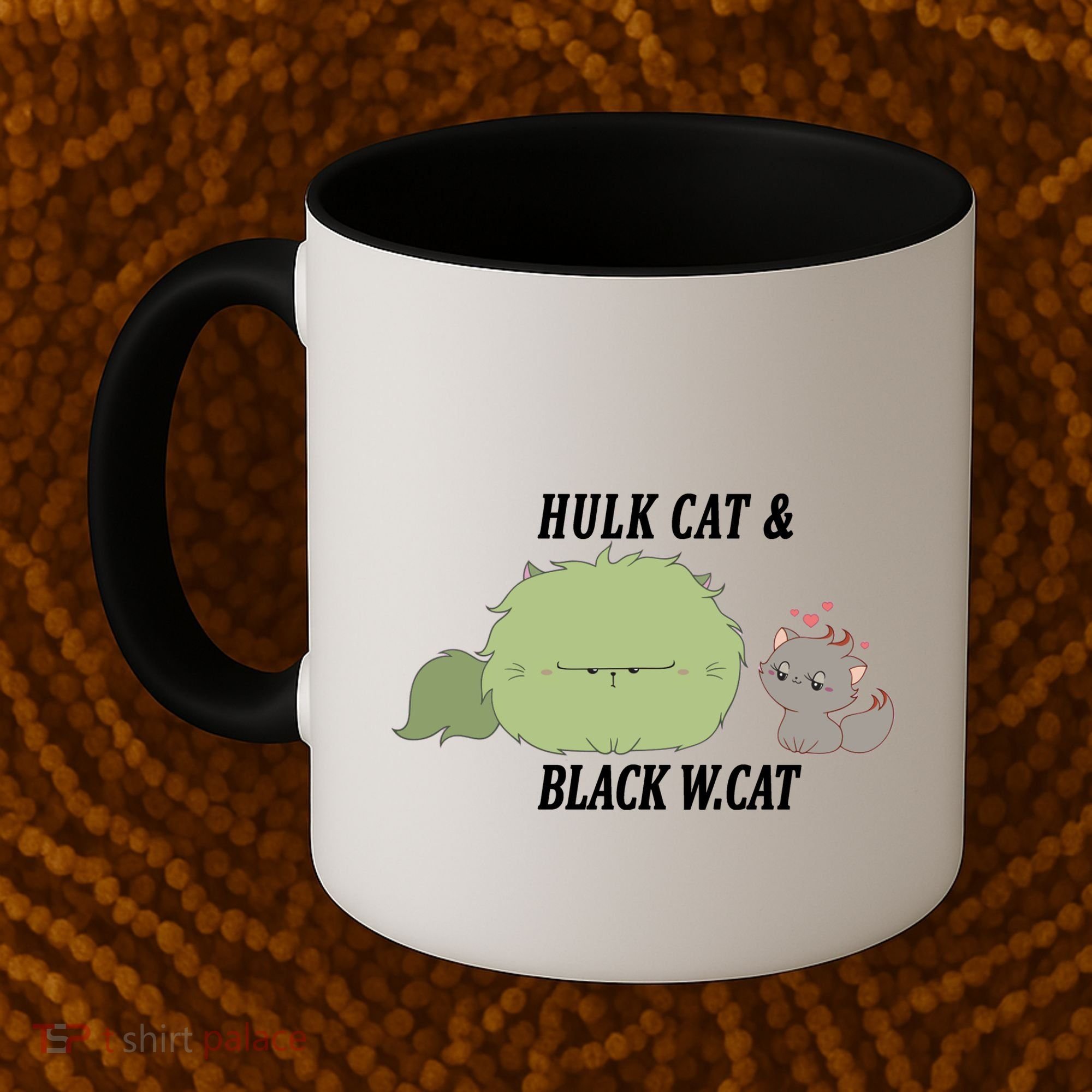 Hulk Cat Black W. Cat Coffee Mug