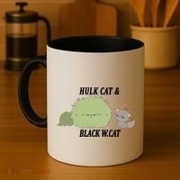 Hulk Cat Black W. Cat Coffee Mug thumb 4