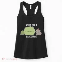 Hulk Cat Black W. Cat Women's Tank Top thumb 0
