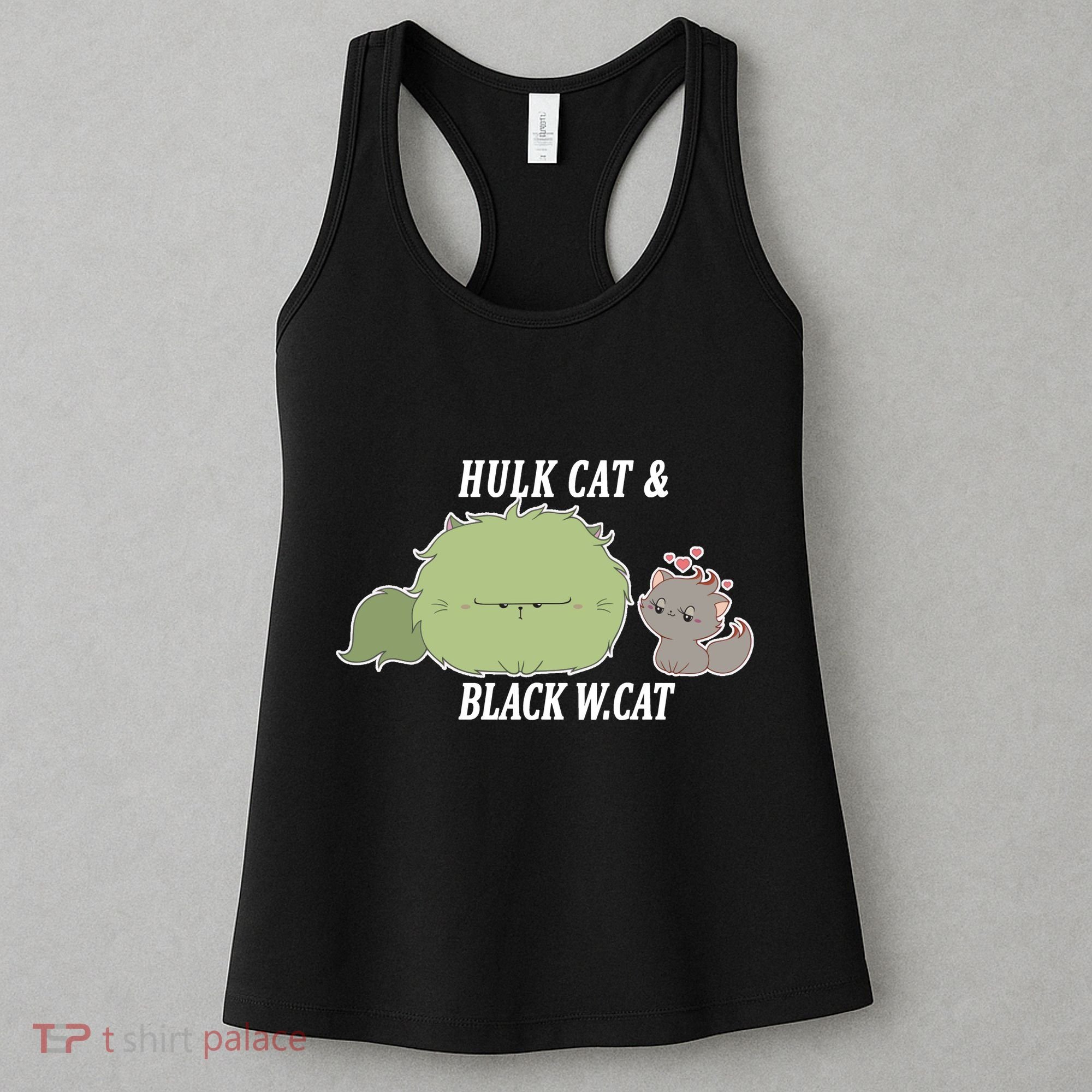 Hulk Cat Black W. Cat Women's Tank Top