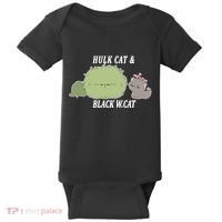 Hulk Cat Black W. Cat Baby Bodysuit thumb 0