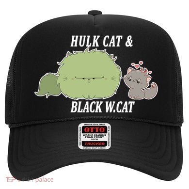 Hulk Cat Black W. Cat Hat