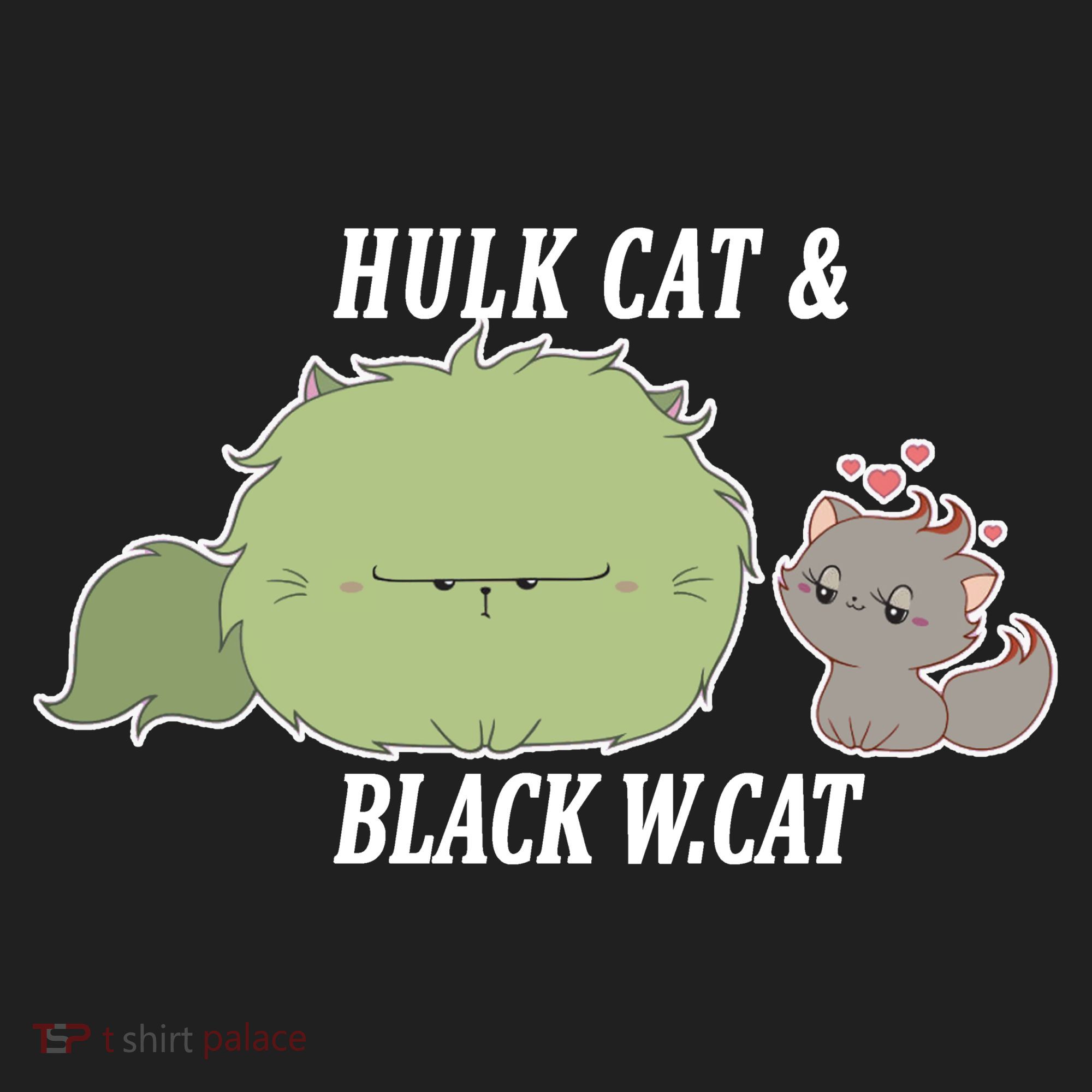 Hulk Cat Black W. Cat Hat