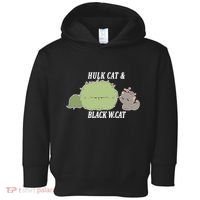 Hulk Cat Black W. Cat Toddler Hoodie thumb 0