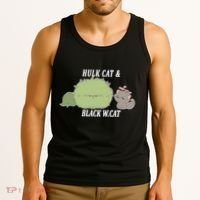 Hulk Cat Black W. Cat Tank Top thumb 3