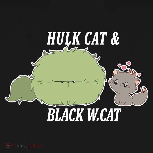 Hulk Cat Black W. Cat Women's Long Sleeve Shirt