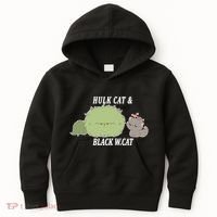 Hulk Cat Black W. Cat Kids Hoodie thumb 0