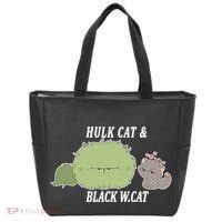 Hulk Cat Black W. Cat Tote Bag thumb 0