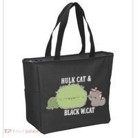 Hulk Cat Black W. Cat Tote Bag thumb 2