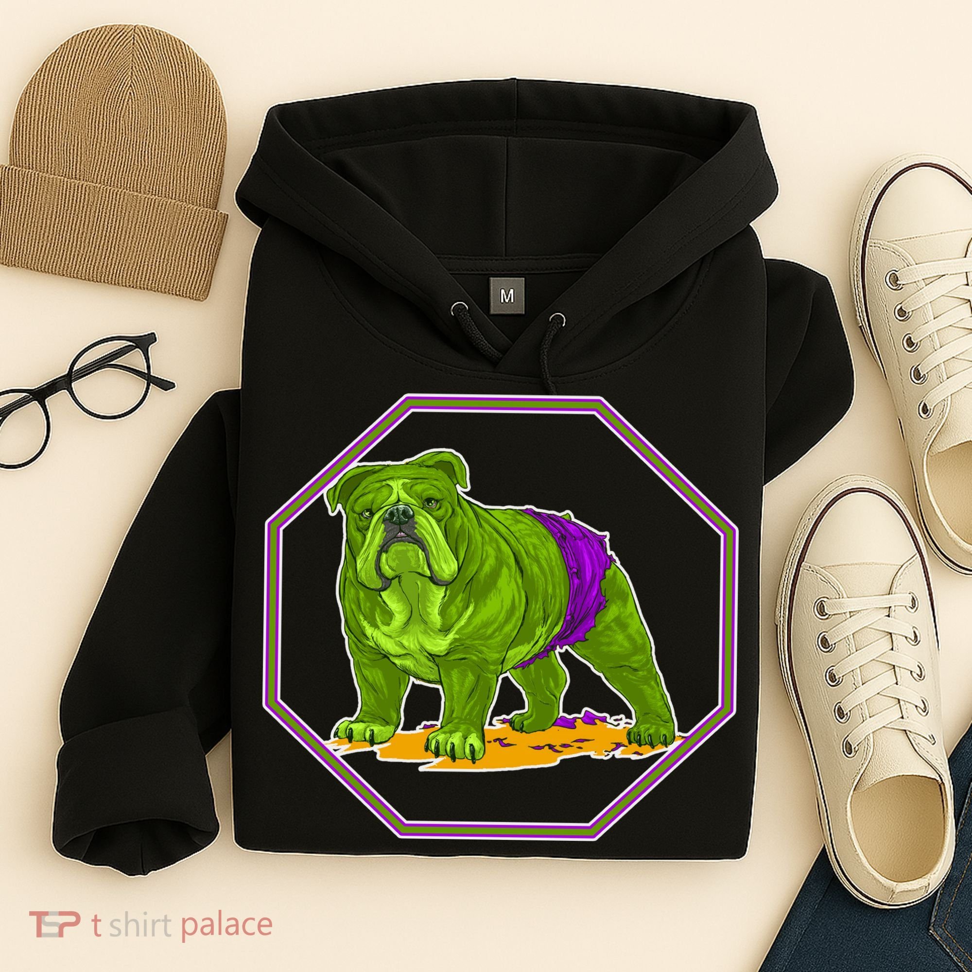 Hulk Green Dog Hoodie