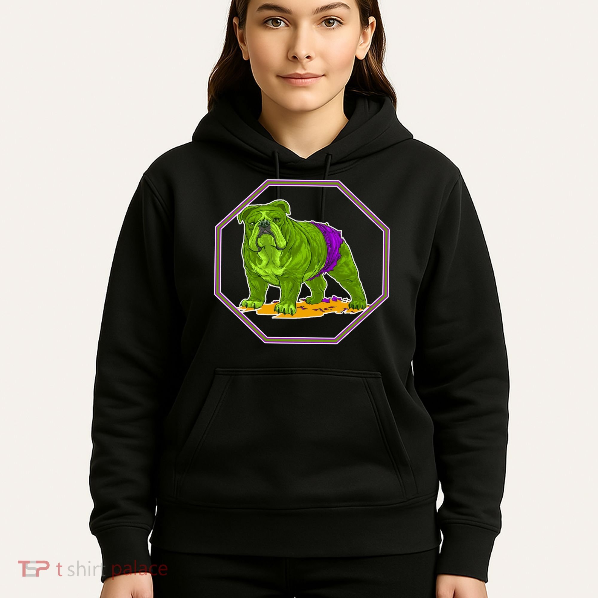 Hulk Green Dog Hoodie