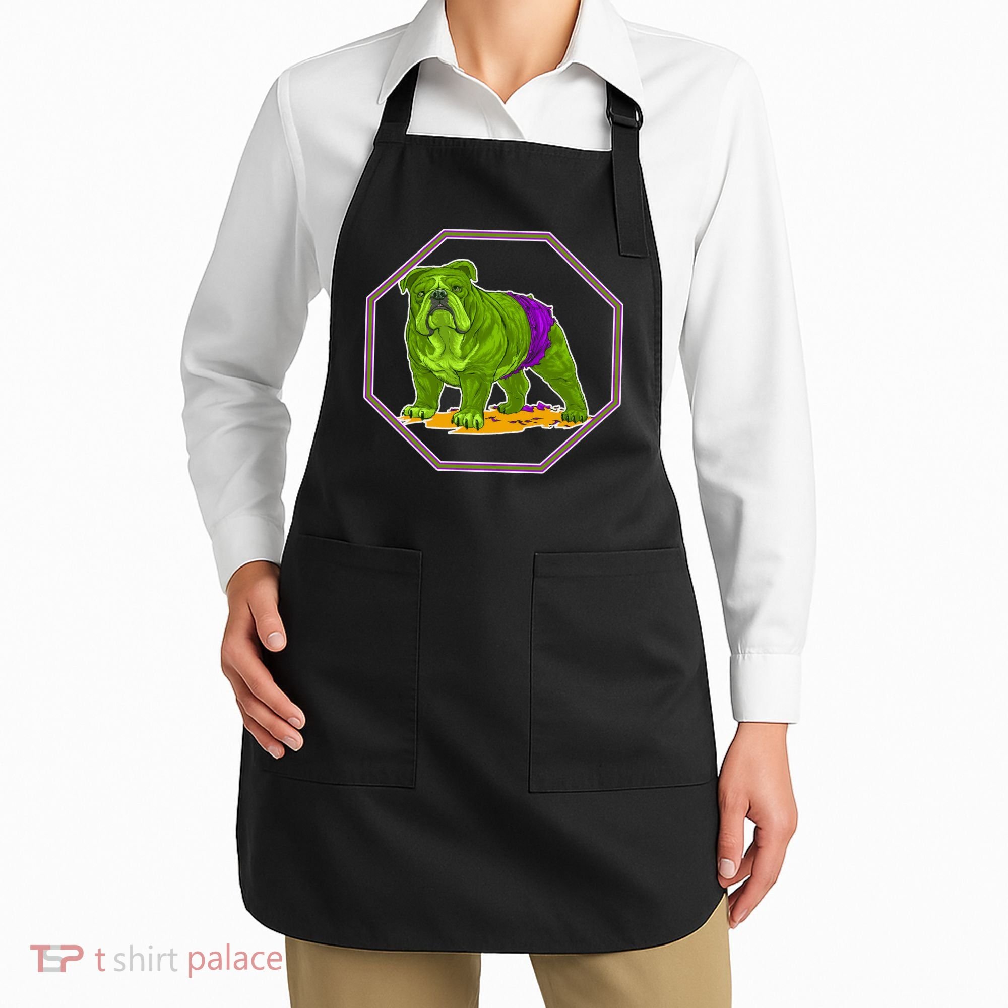 Hulk Green Dog Apron