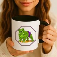 Hulk Green Dog Coffee Mug thumb 3