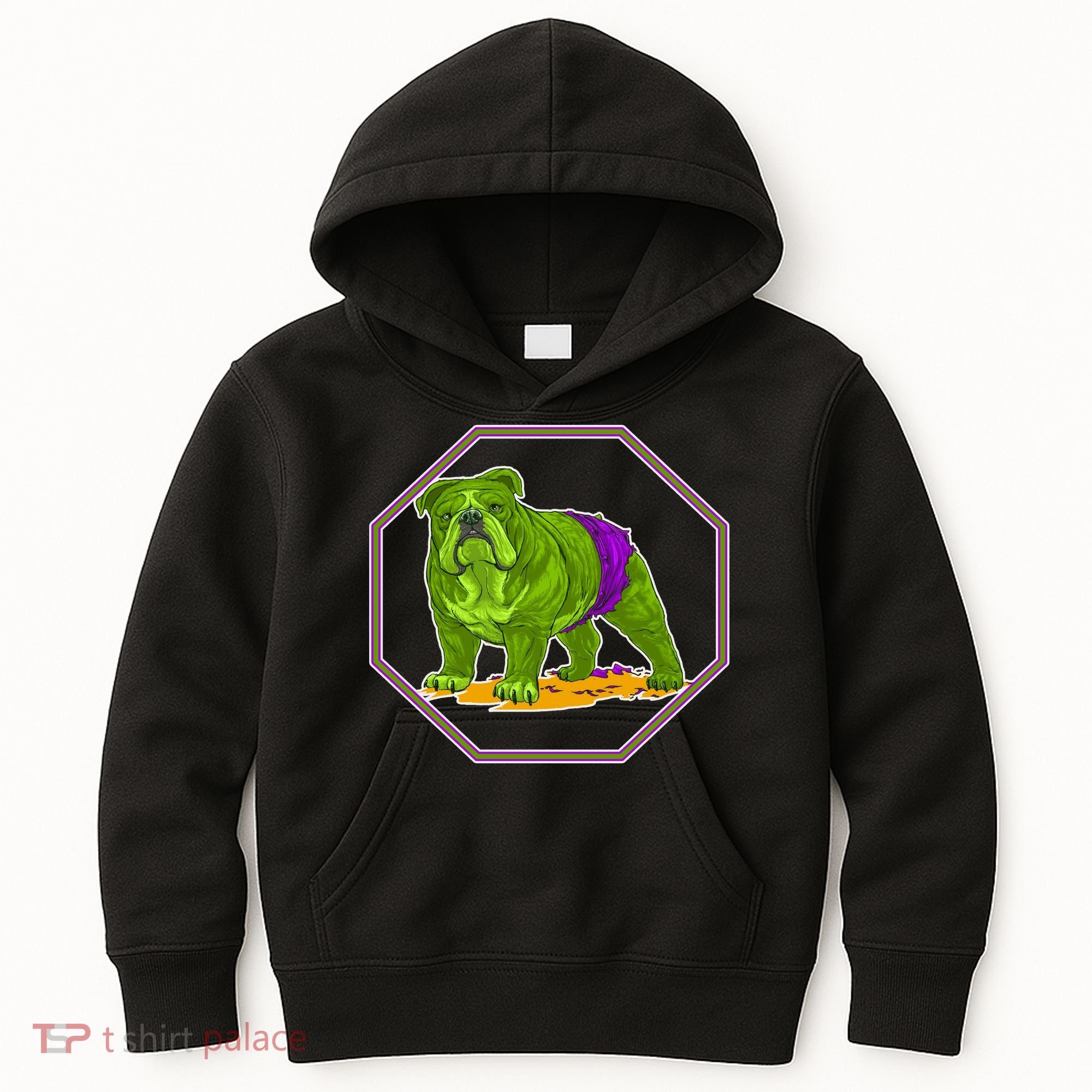 Hulk Green Dog Kids Hoodie