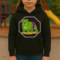 Hulk Green Dog Kids Hoodie thumb 3