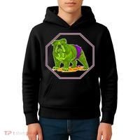 Hulk Green Dog Kids Hoodie thumb 4