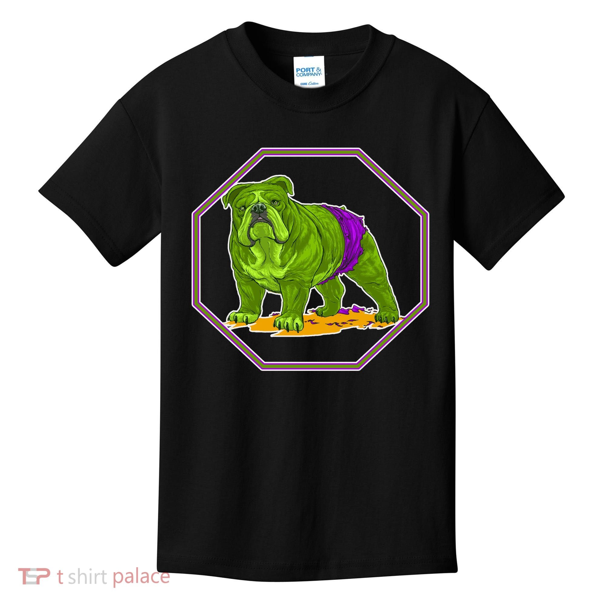 Hulk Green Dog Kids T-Shirt
