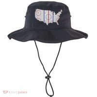 Hockey USA Map Bucket Hat thumb 0