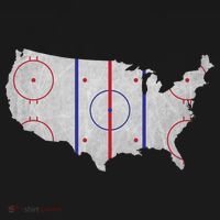 Hockey USA Map Bucket Hat thumb 4