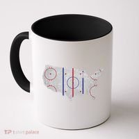 Hockey USA Map Coffee Mug thumb 0