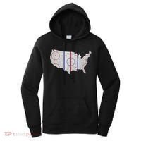 Hockey USA Map Women's Hoodie thumb 0
