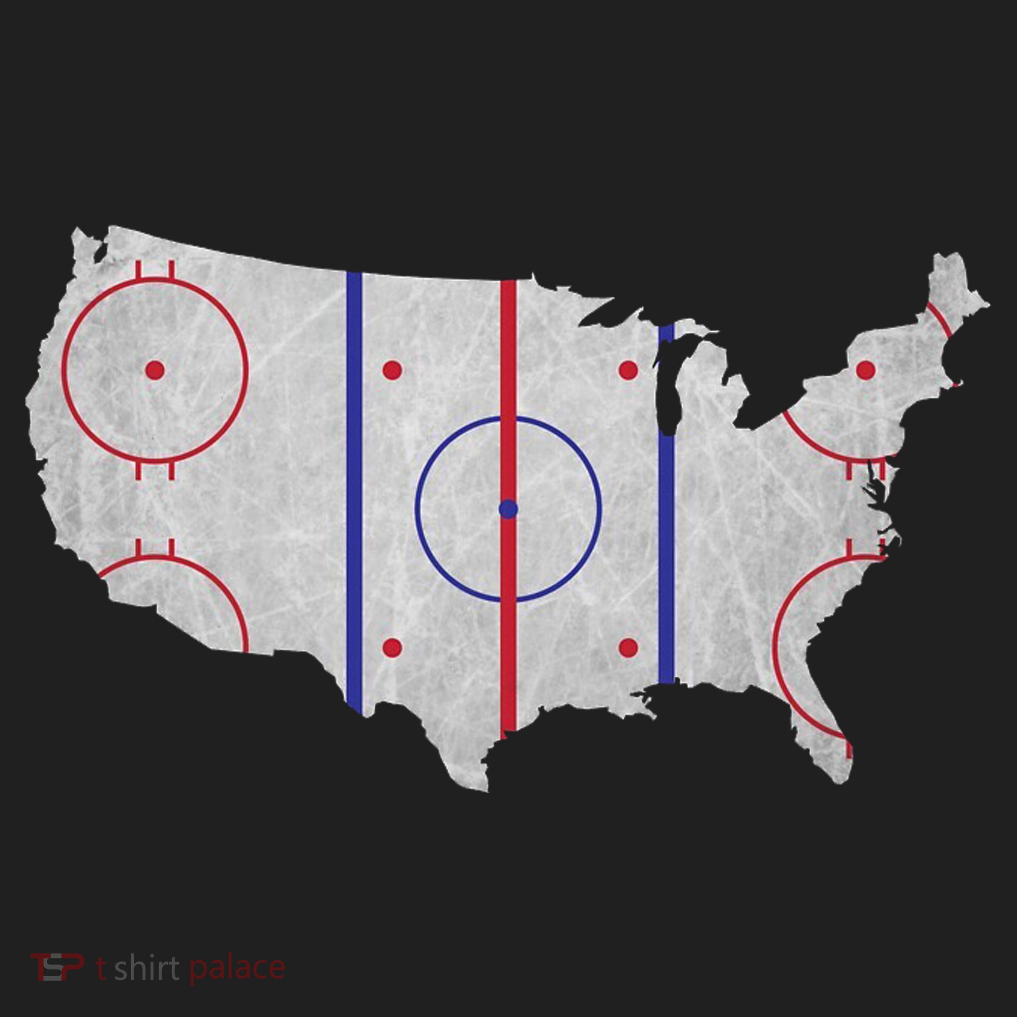 Hockey USA Map Hat
