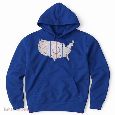 Hockey USA Map Hoodie