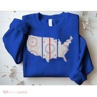 Hockey USA Map Sweatshirt thumb 2
